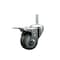 Service Caster 3 Inch Gray Polyurethane Wheel Swivel 58 Inch Threaded Stem Caster Total Lock Brake SCC SCC-TSTTL20S314-PPUB-58212 - alternate 1
